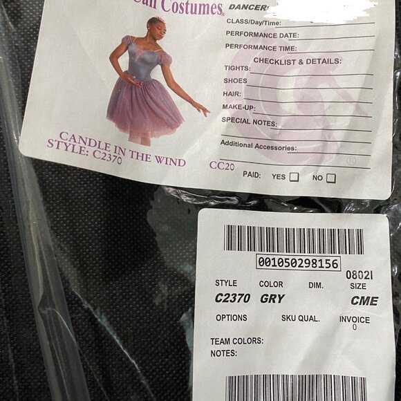 Curtain Call Costumes - Candle in the Wind - Style C2370 - Size CME - Picture 3 of 3